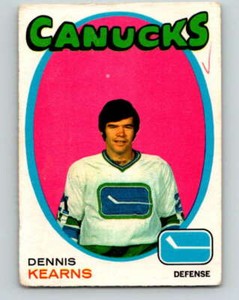 (HCW) V9728--1971-72 O-Pee-Chee #231 Dennis Kearns  RC  Vancouver Canucks 