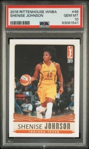 2016 Rittenhouse WNBA PSA 10 Shenise Johnson Indiana Fever Miami Hurricanes - Picture 1 of 2