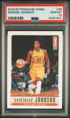 2016 Rittenhouse WNBA PSA 10 Shenise Johnson Indiana Fever Miami Hurricanes - Image 1 of 2