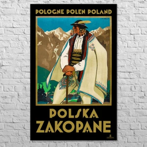 Poster Zakopane, 1925 | 22x35" Big size | Old Poland, hotel room or lobby decor - Picture 1 of 4