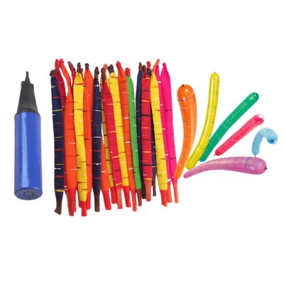  Globo cohete de látex largo mezclado de 50 piezas para fiesta niño con bomba Foto 1 de 4