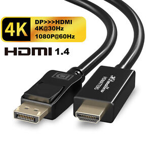 Displayport to HDMI 4K adapter cable DP Display-port to HDMI 1.4 4K DP to HDMI 