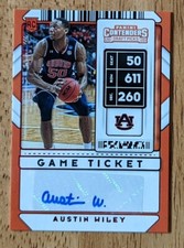 2020 Panini Contenders Draft Picks Austin Wiley Auto RC #102