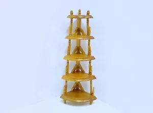Dollhouse Miniature Wooden Walnut Victorian Etagere - Picture 1 of 2