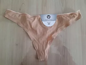 STRING FEMME TAILLE 40 MARQUE U COLLECTION COLORIS NUDE REF 4486 - Imagen 1 de 2