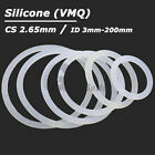 O Rings Cs 2.65Mm Food Grade White Silicone O-Ring Seal Washer Gasket Id 3-200Mm