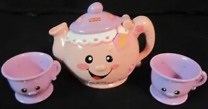 Fisher Price Laugh and Learn Say Please Talking Pink Teapot with 2 Cups - Picture 1 of 4