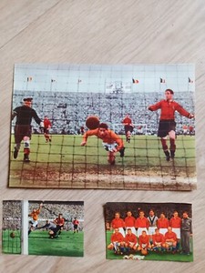 1954 Blue Band Sportboek Holland-Belgium soccer cards #5 #26