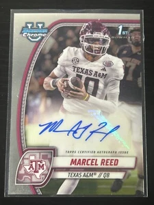 Bowman University 2024 cromo Marcel Reed Texas A&M novato automático - Imagen 1 de 2