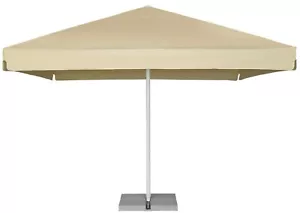 Sonnenschirm 4m Gastroschirm 4x4m Gartenschirm inkl. Ständer und Platten Beige + - Bild 1 von 11