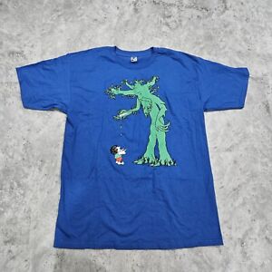 Tee Fury The Giving Tree Hobbit Graphics Blue Size Large Shirt 100% Cotton