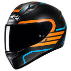 HJC C10 Lito MC27SF Blue / Orange / Black Motorcycle Motorbike Helmet