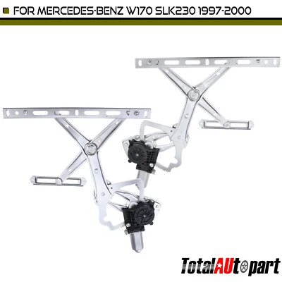 2x Regulador de ventana eléctrica con motor para Mercedes-Benz W170 SLK230 delantero derecho y derecho Foto 1 de 4