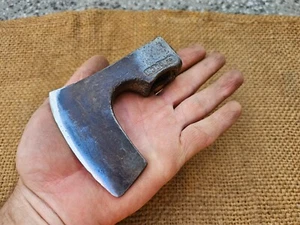 MINI SMALL VINTAGE BEARDED VIKING AXE WOOD CARVING WOODWORKING HATCHET TOMAHAWK - Picture 1 of 14
