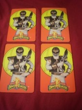 LOT of 4 Mighty Morphin Power Rangers ID Card license plastic personal info card