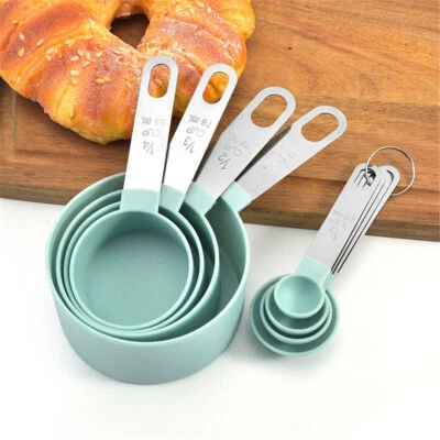 4Pcs Measuring Cups Spoons Kitchen Baking Cooking Tools Set Kitchen Supplies Kit - Image 1 of 4