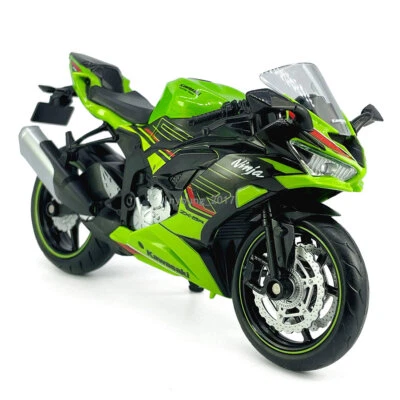 1:12 Kawasaki Ninja ZX-6R 2023 Diecast Motorcycle Model Collection for Men Green - Image 1 of 4