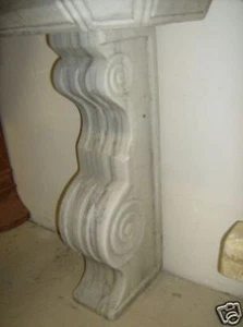 CAPITELLO MENSOLA IN MARMO SCOLPITO-FONTANA LAVANDINO - Foto 1 di 1