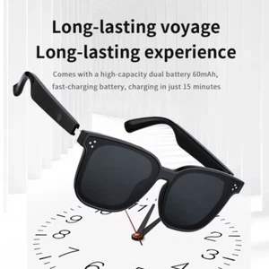 Smart Bluetooth Sunglasses with Speakers,Polarized Lenses,Touch/Voice Assistant - Picture 1 of 9