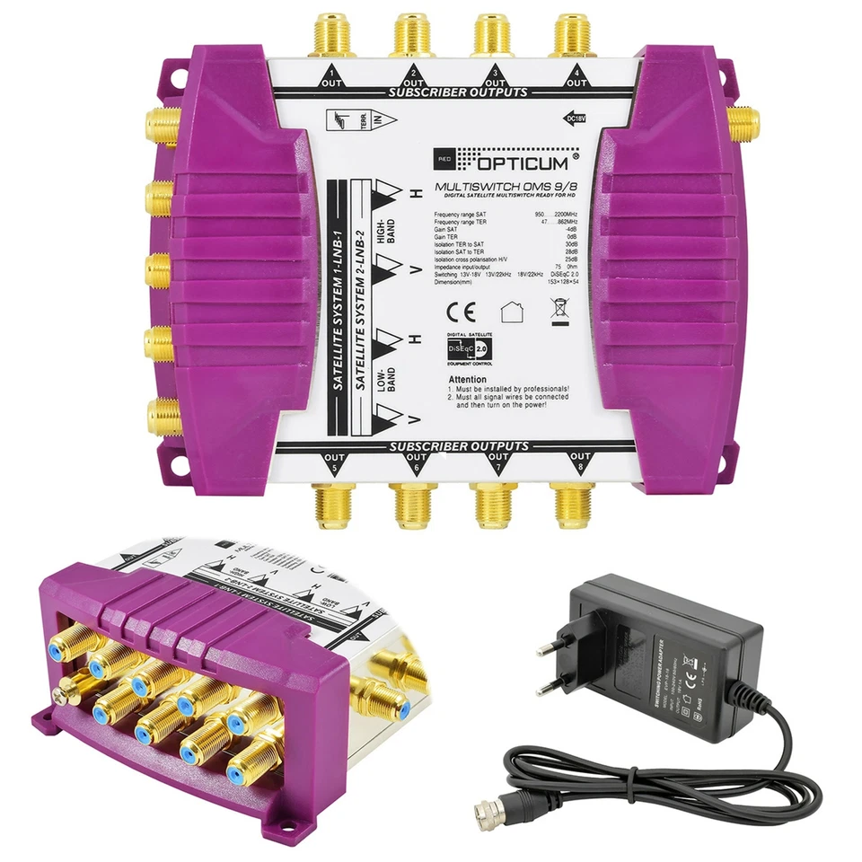 OPTICUM OMS 9/8 Multischalter (2007)