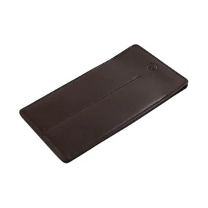 GINZA Itoya ROMEO Pen Sheath 2 pens Case Dark Brown Cow Leather Sleeve Type - Picture 1 of 4