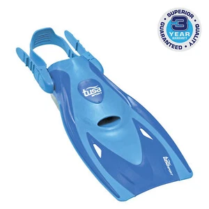 Open Heel Snorkel Fin W/Sil Strap, Large Blue - Picture 1 of 1