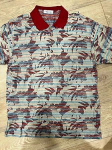 Vintage 90s Ancona Polo Shirt Mens Med Made In Italy. Egyptian Cotton. - Picture 1 of 8