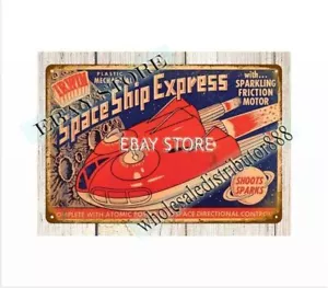lodge cafe JAPANESE AMERICAN SPACE VEHICLE TOYS metal tin sign - Picture 1 of 4