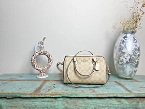 NWT Coach Rowan Satchel In Blocked Signature Canvas CH486 - Picture 1 of 12