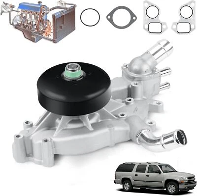Engine Water Pump with Thermostat for Chevy Silverado 1500 Tahoe GMC Sierra 1500 - Image 1 of 4