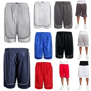 Victorious Men's Workout Athletic Gym Jersey Dazzle Mesh Basketball Shorts S~5XL - Picture 1 of 57