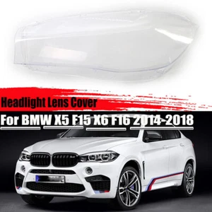 1X Faro del lado izquierdo Lente Cubierta Transparente para BMW X5 X6 F15 F16 2014-2018 - Imagen 1 de 8