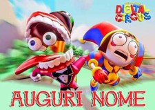 Cialda DIGITAL CIRCUS AMAZING Decorazione Torta Ostia Zucchero Fibra Vegetale AA