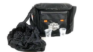 Harley Davidson Borsa Moto da Viaggio Raffreddante Isolata con Copertura Antipioggia - Foto 1 di 6