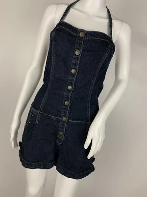 Mono corto vaquero con correa halter Grane talla L  Foto 1 de 4