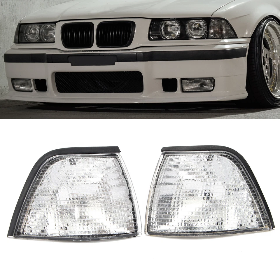 For 92-99 BMW 3 Series E36 4DR Sedan Parking Corner Signal Lights Pair Set - Image 1 of 4