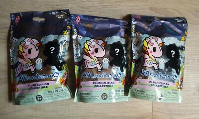 Clip de felpa Tokidoki Mermicorno serie 3 (3 bolsas ciegas sin abrir) Foto 1 de 2