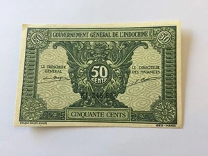 Banknote Generalgouvernement von Indochina 50 Cent (98-20) - Bild 1 von 2