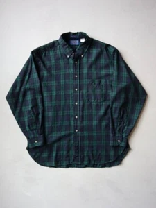 Vintage 90s Pendleton Fireside Flannel Shirt Black Watch Tartan Plaid Size XL - Picture 1 of 7