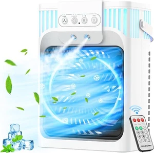 Personal Air Conditioner Portable - 3 Mist Settings, 2~8H Timer, 7-Color Ambient - Picture 1 of 8