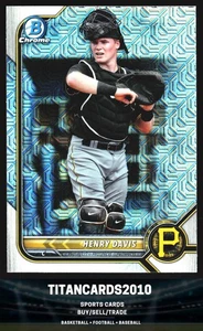 Henry Davis 2022 Bowman cromo plata mojo refractor Pittsburgh Pirates #BCP-210 - Imagen 1 de 2