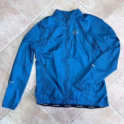 PEARL IZUMI Elite Escape Convertible Jacket Teal Blue Windbreaker M - Image 1 of 4