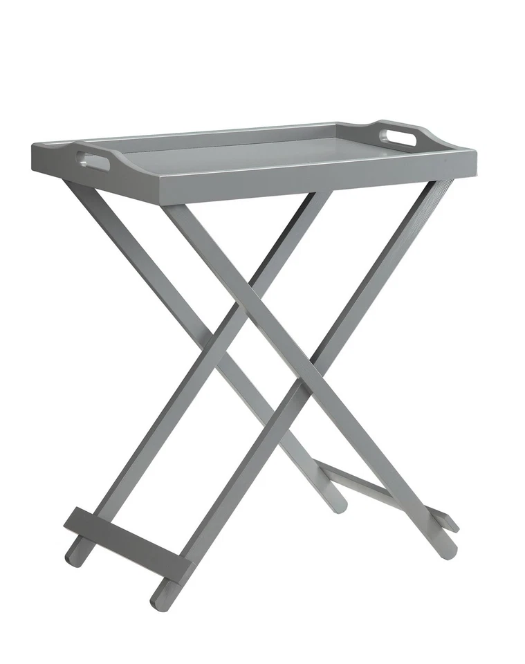 Convenience Concepts Designs2Go 22 Inch Grey Tray Table Fully Assembled - Image 1 of 4