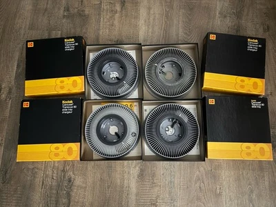 Set of 4 Vintage Kodak Carousel Transvue 80 Slide Tray With Box - Image 1 of 4