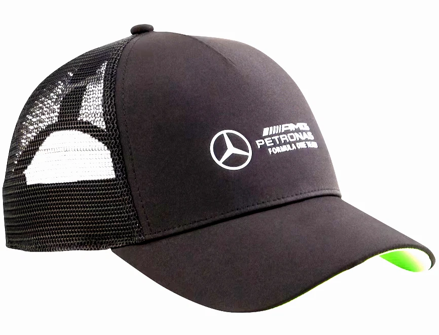 Puma Mercedes-AMG Petronas F1 Team Trucker Hat Cap Black Men's Snapback