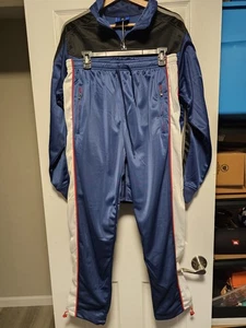 Conjunto de chaqueta y pantalón Royal Threads Canada azul con cremallera para hombre mediano nuevo con etiquetas - Imagen 1 de 8