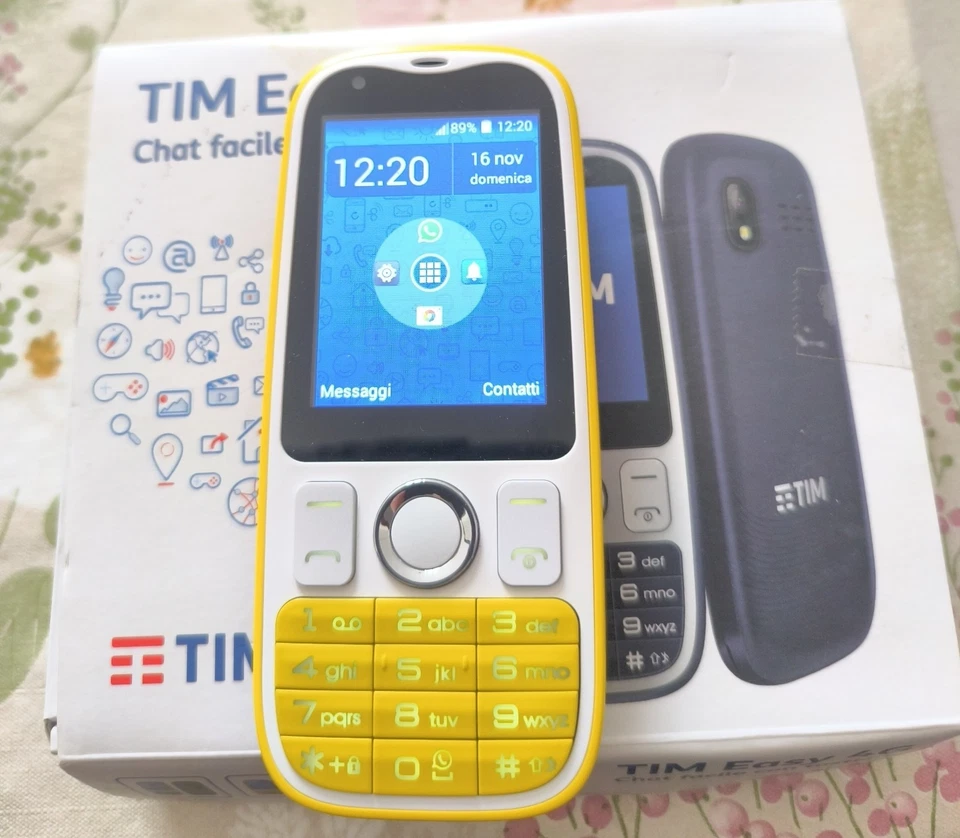 TIM EASY 4G TELEFONO FACILE CON TASTIERA, ANDROID, CHAT VELOCE - Immagine 1 di 4