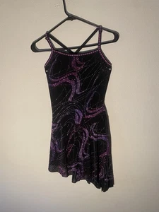 Vestito pattinaggio figura danza sul ghiaccio donna taglia media adulto - Foto 1 di 7