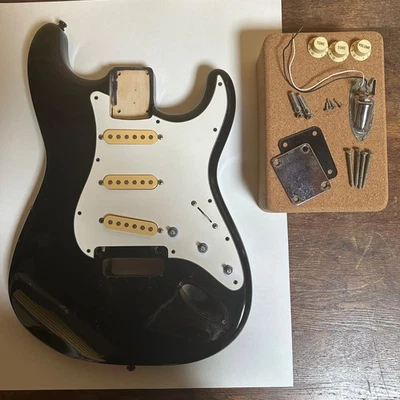 ST362 Squier Contemporary Stratocaster Body MIJ System 1 Loaded Pick Guard 1980s - Image 1 of 4