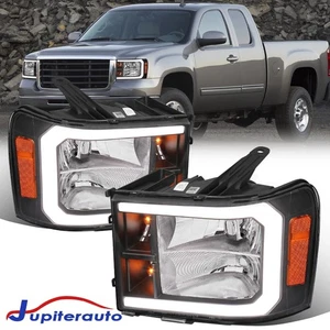 For 2007-2013 GMC Sierra 1500 2500HD 3500HD LED DRL Headlights - Foto 1 di 15
